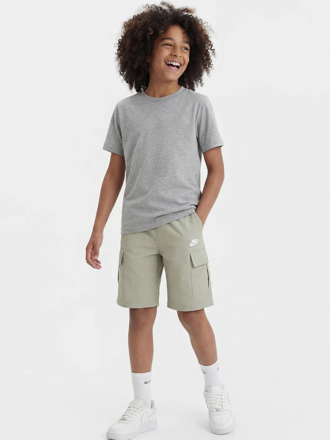 Обычные брюки 'CLUB' Nike Sportswear, Khaki — фото 4