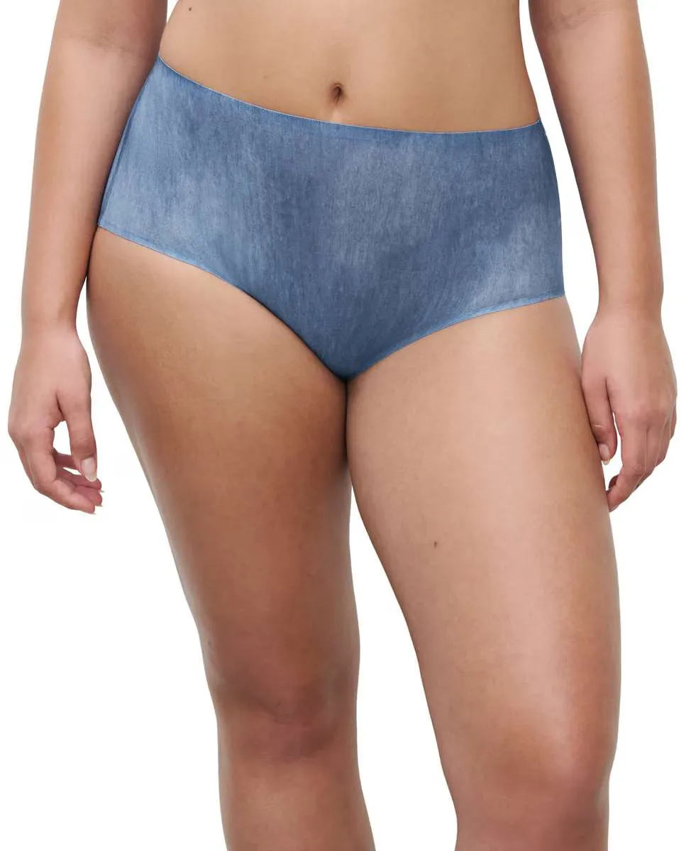 

Бесшовные трусики SoftStretch с высокой посадкой и эффектом второй кожи Chantelle, темно-синий