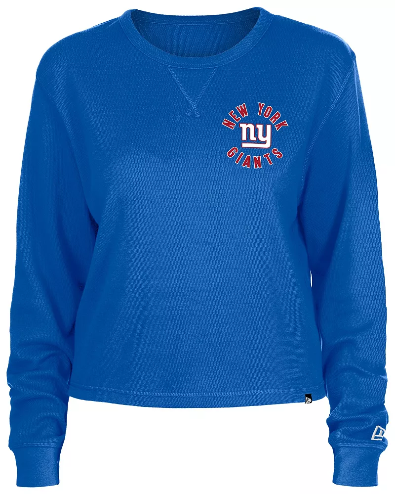 

Женская термосиняя футболка New Era с длинными рукавами New York Giants