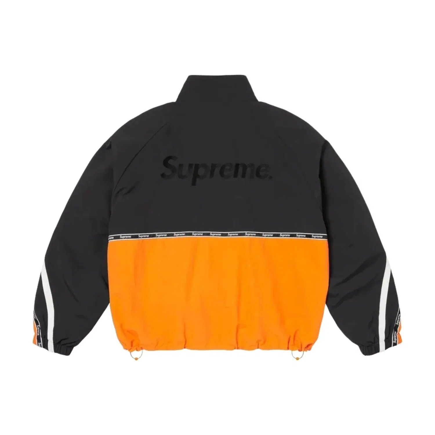 Спортивная куртка Supreme SS26 с логотипом и лентой, черный — фото 2