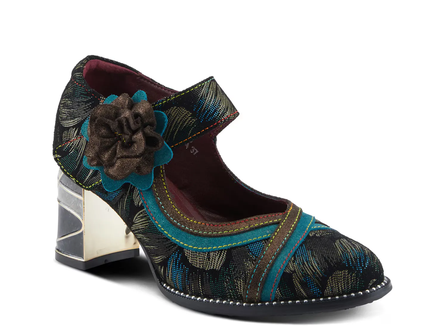 

Туфли Beverly Hills Mary Jane Pump L'Artiste By Spring Step, цвет teal_multicolor