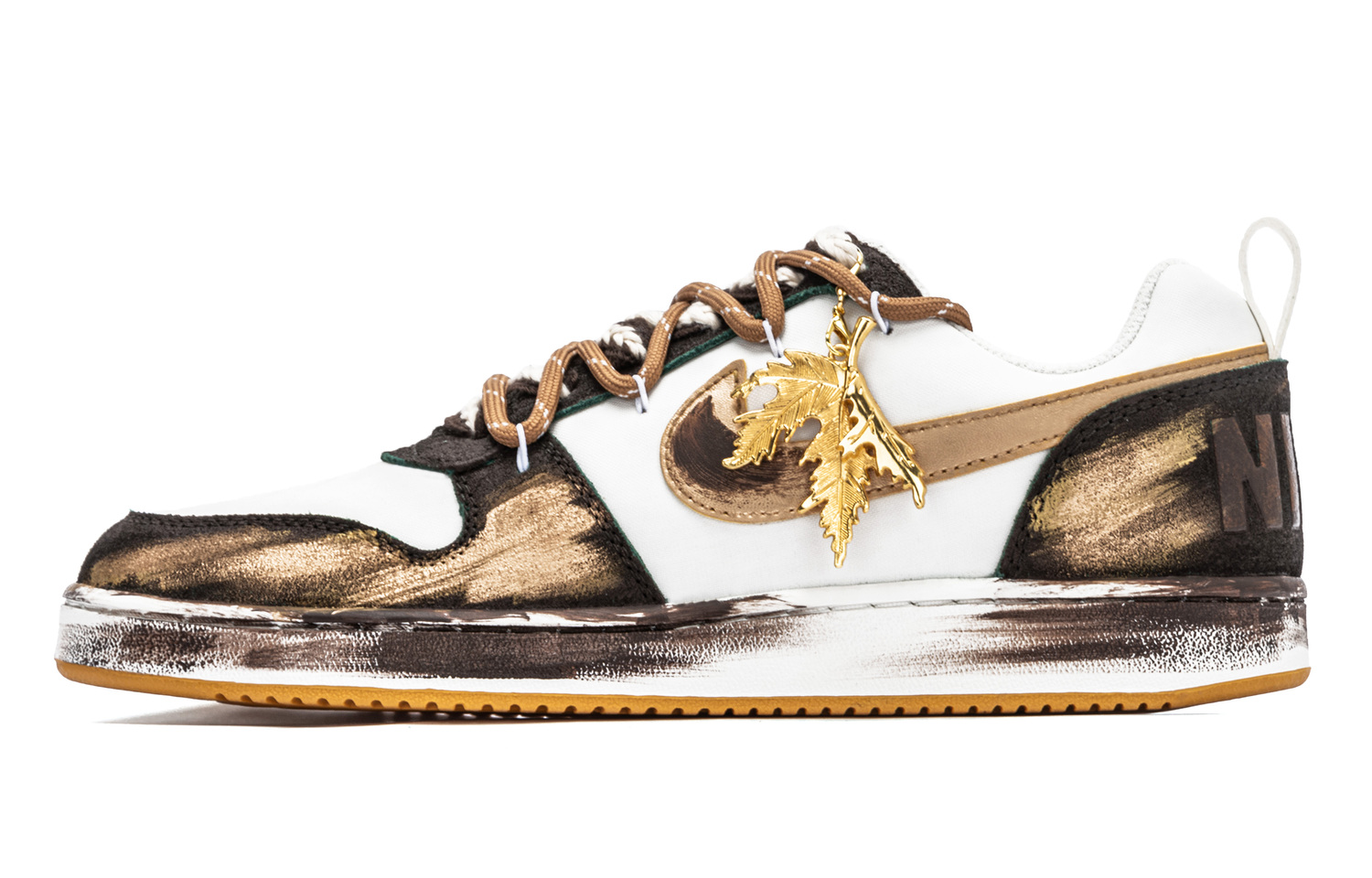 

Nike Кроссовки для скейтбординга Court Borough Abrasion Resistant Low top мужские Gold Brown