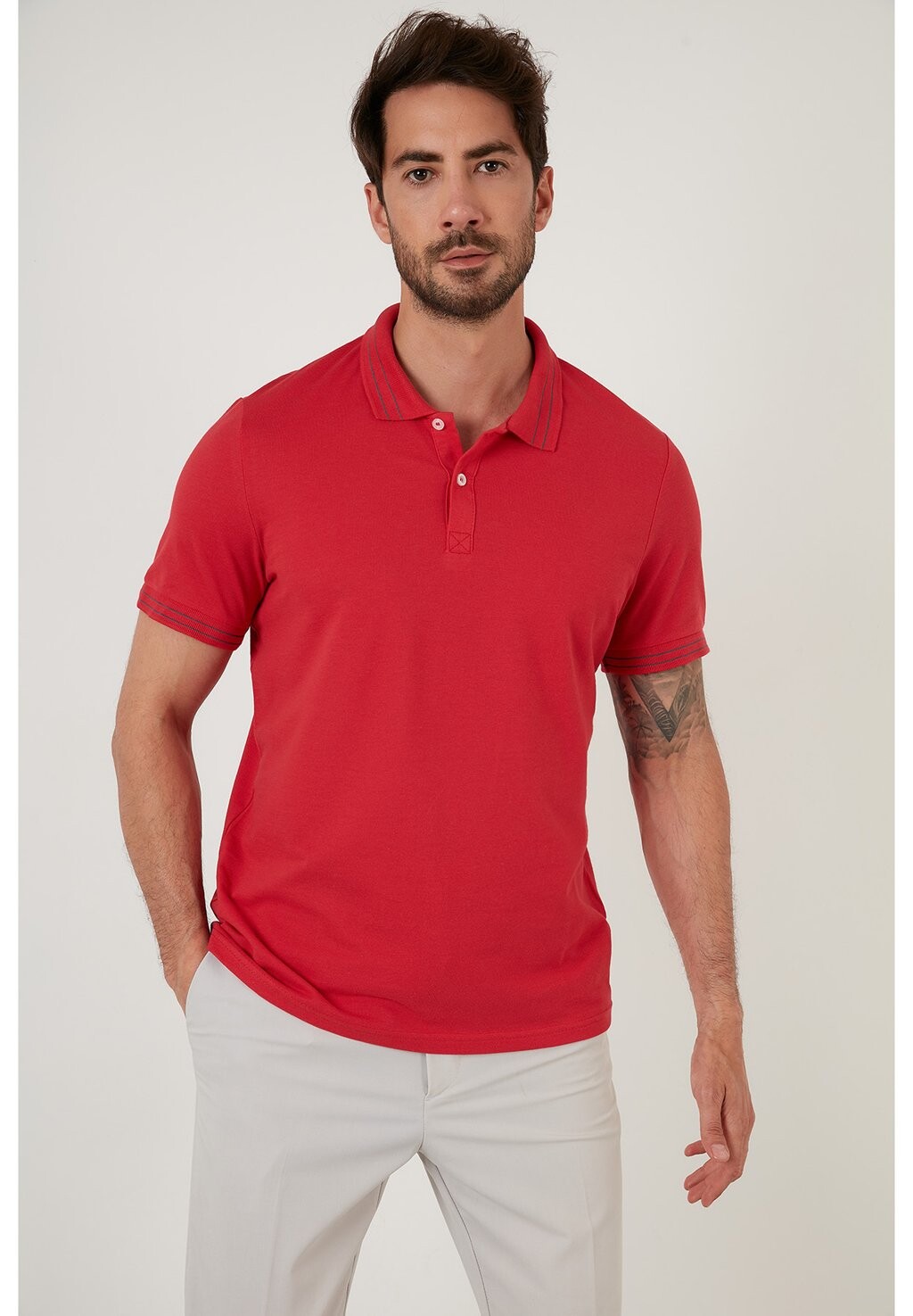 

Рубашка-поло SLIM FIT Buratti, цвет red