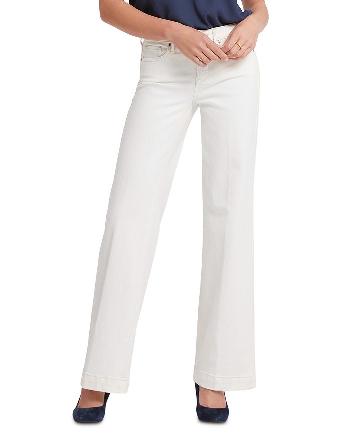 

Джинсы Teresa High Rise Wide Leg в зимнем белом цвете NYDJ, белый