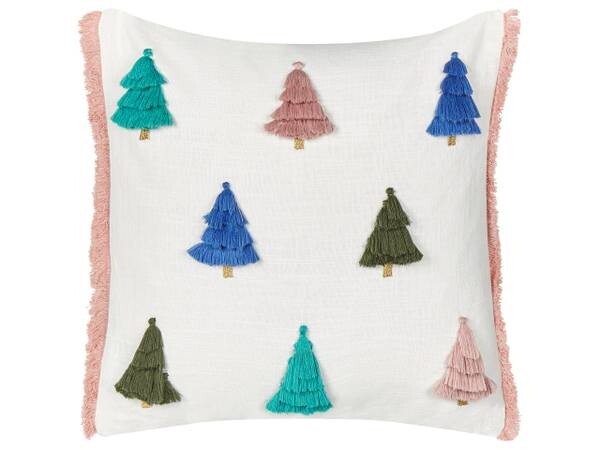

Декоративная подушка Beliani SKIMMIA, 45x45x45 см цвет blau/grün/pink/weiß