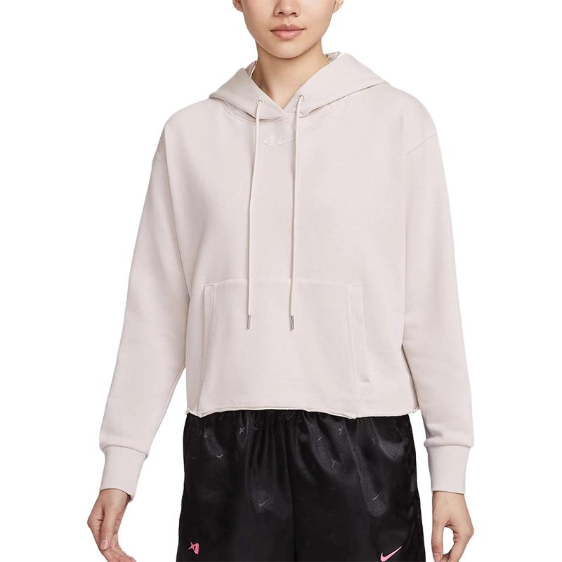 

Nike Свитшот женский светло-бежевый с капюшоном Moderate
