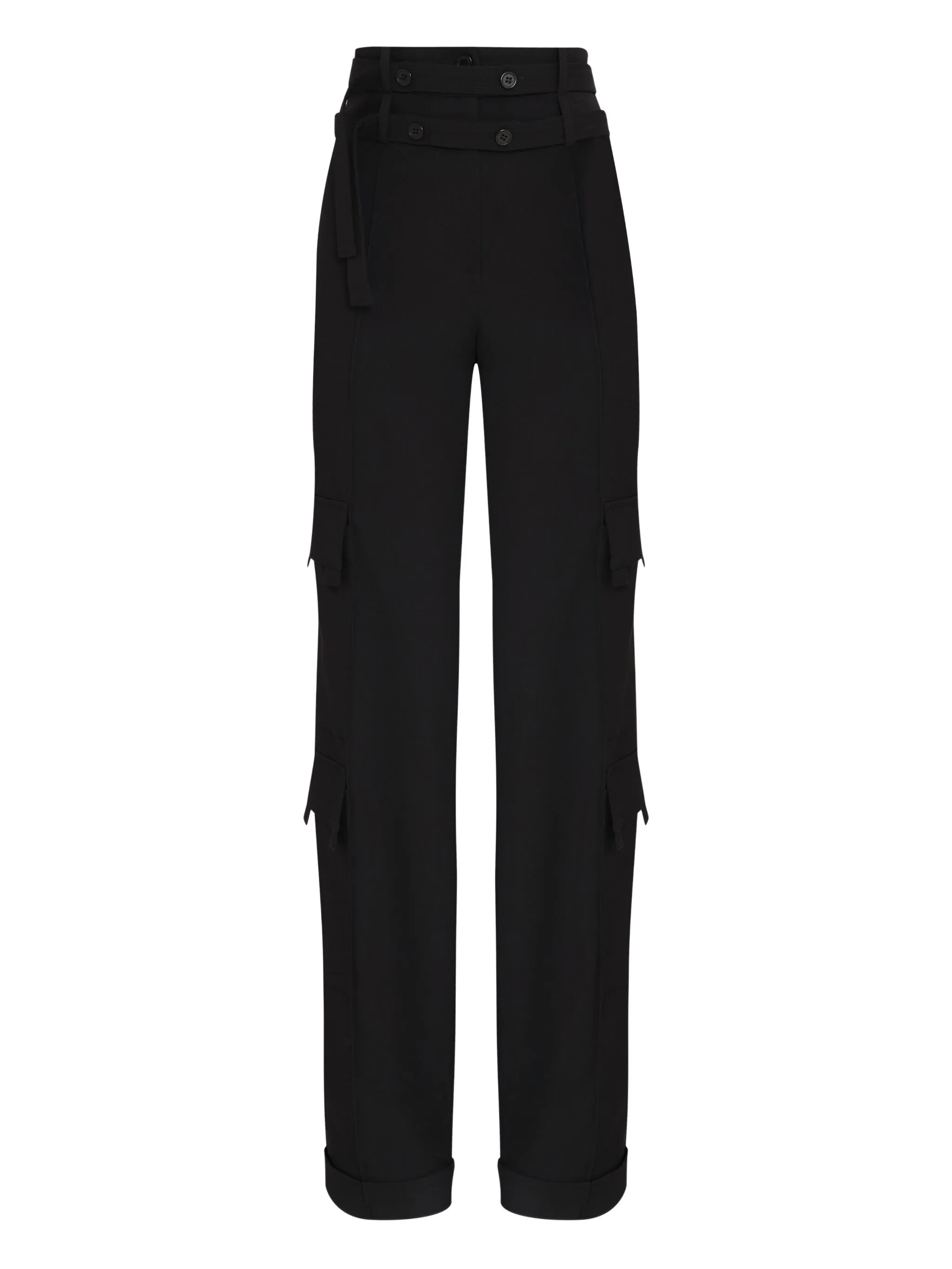 

Брюки карго с поясом Gloria Coelho, черный