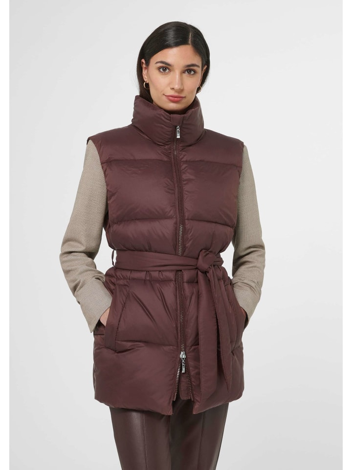 

MADELEINE Стеганый жилет орехово-коричневого цвета