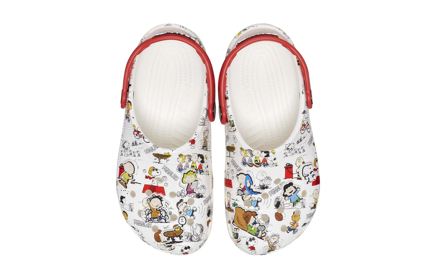 Crocs Детские сандалии с противоскользящей подошвой, амортизацией и дышащим эффектом белого цвета — фото 4