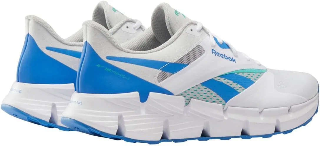 Кроссовки Reebok унисекс Zig Dynamica 5, 2-White Kinetic Blue Grey 1 — фото 3