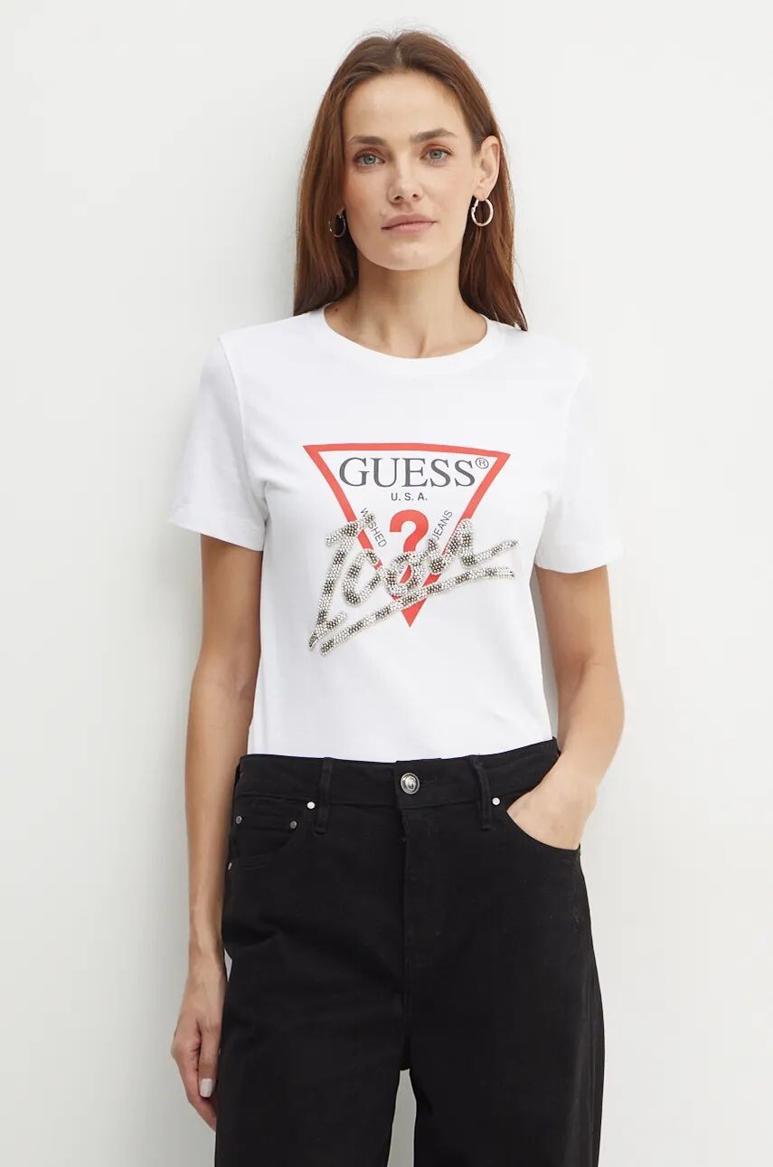 

Футболка Guess из хлопка, белый