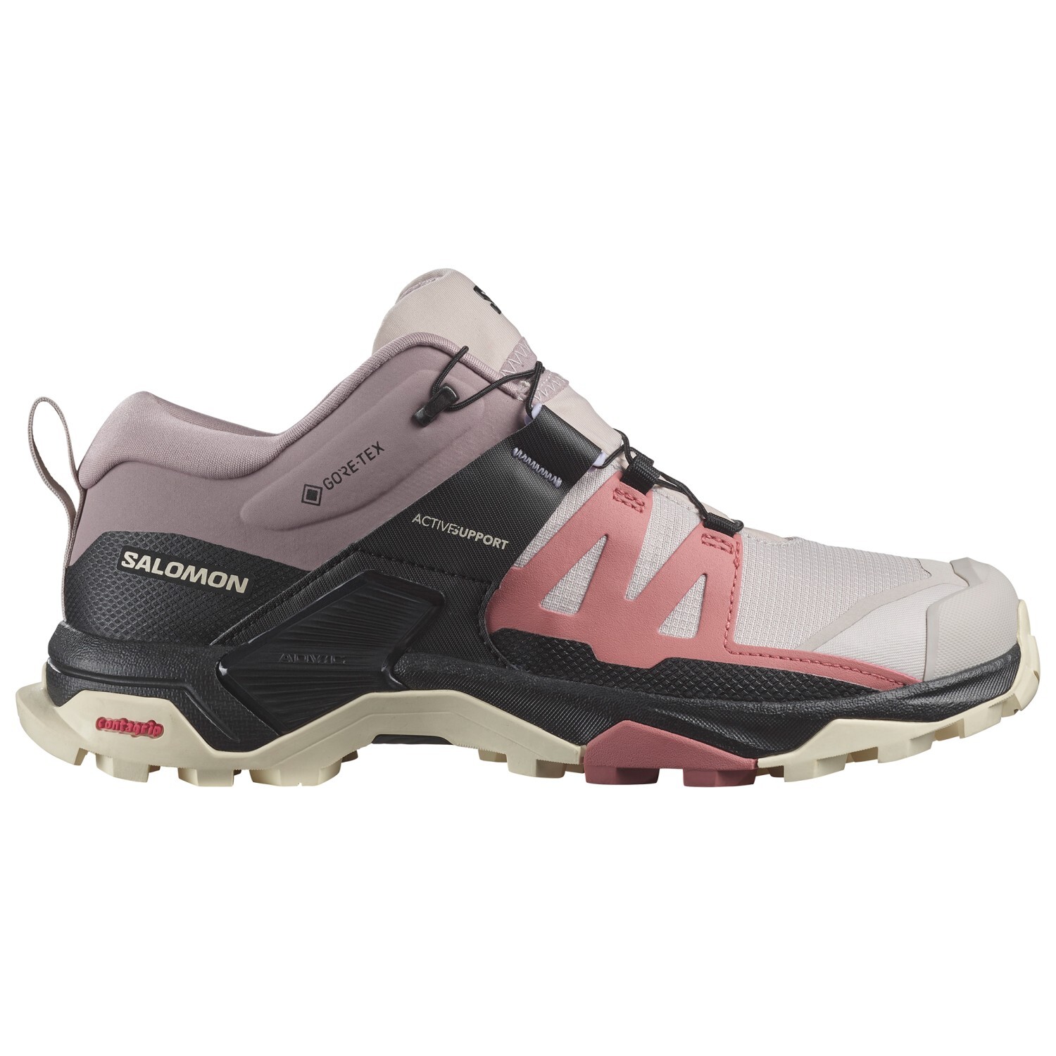 

Мультиспортивная обувь Salomon Women's X Ultra 4 GTX, цвет Ashes Of Roses/Light Mahogany/Almond Milk