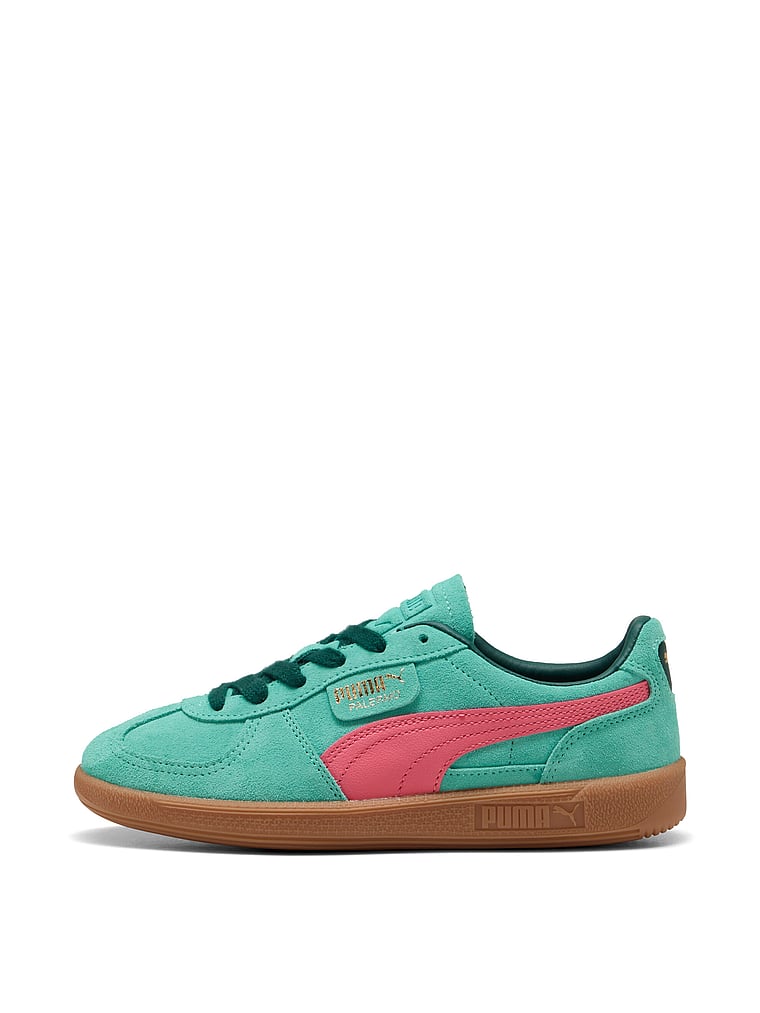 Кроссовки из кожи Палермо Puma, цвет acquatic