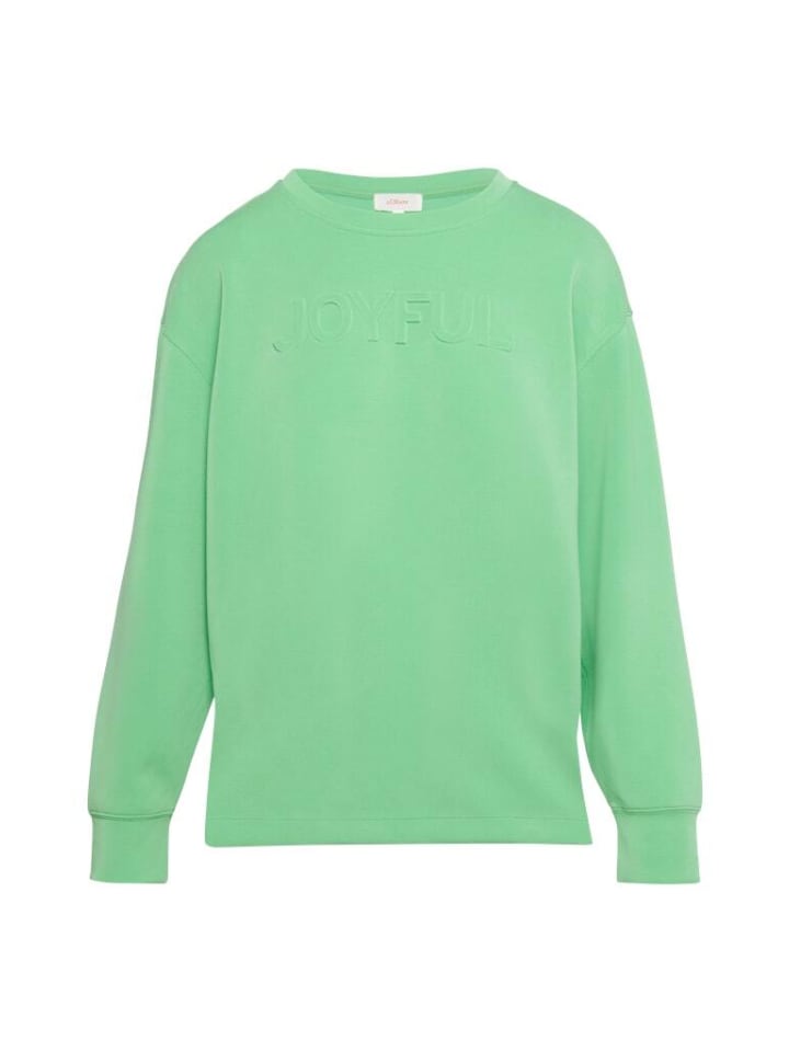 

Толстовка S.OLIVER RED LABEL Sweatshirt, зеленый