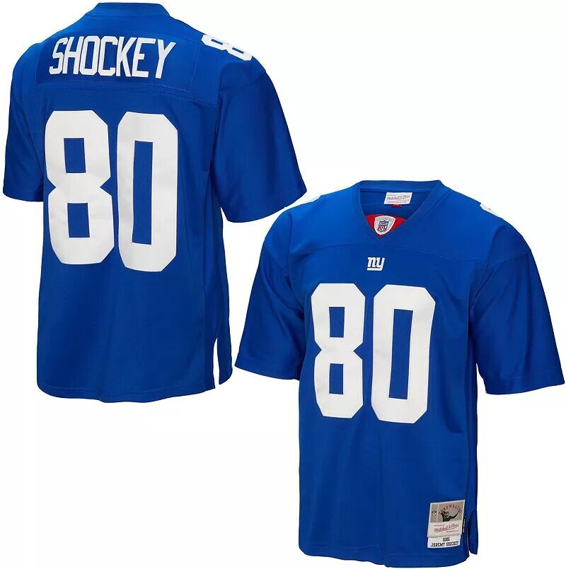 

Мужская майка Mitchell & Ness New York Giants Джереми Шокей № 80 2005 Royal Throwback