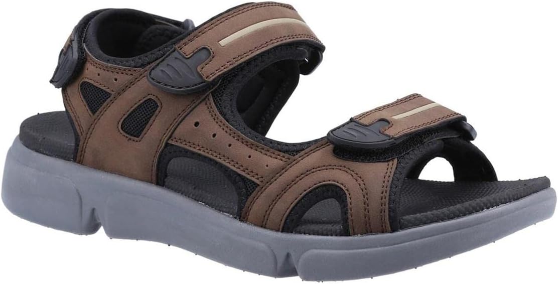 Мужские спортивные сандалии Hush Puppies с ремешком на щиколотке, коричневый — фото 3