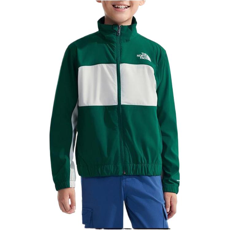 Куртки и пальто Unbridled Green/Dune White для подростков THE NORTH FACE, зеленый/белый — фото 3