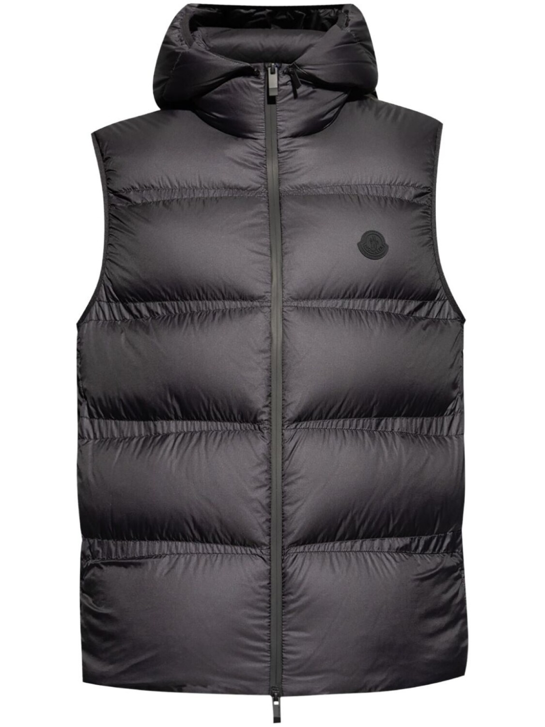 

Moncler жилет с капюшоном, черный