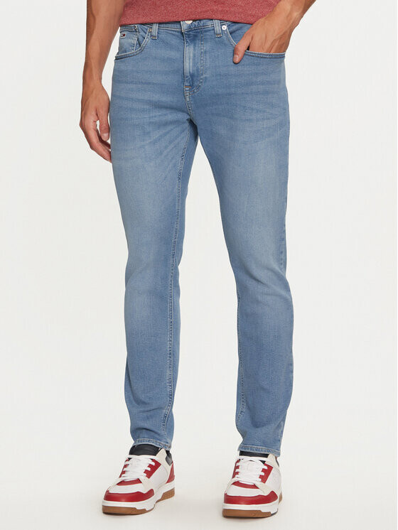

Узкие зауженные джинсы Tommy Jeans, синий