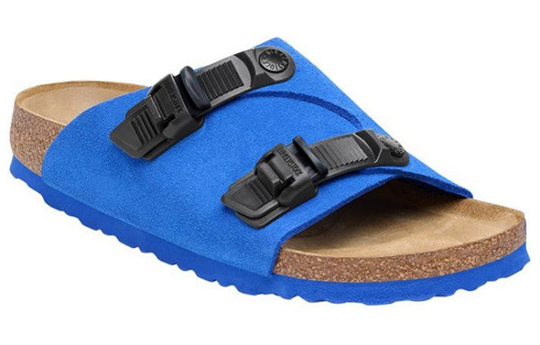 Тапочки zrich tech suede leather narrow fit sandals 'blue' Birkenstock, мультиколор — фото 3