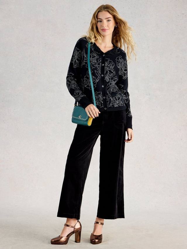 

Кардиган Lulu с цветочным принтом White Stuff, Black/Multi