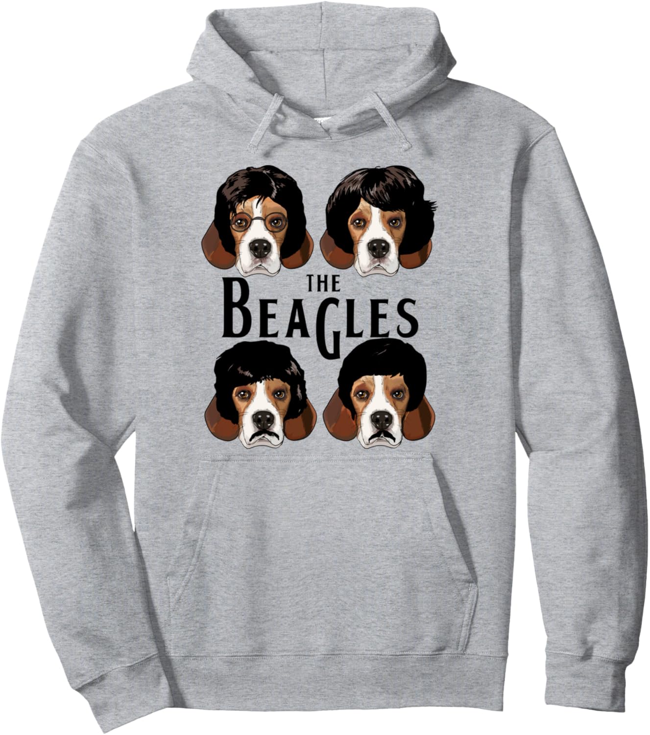

Забавная толстовка с изображением биглей для любителей биглей The Beagles, серый