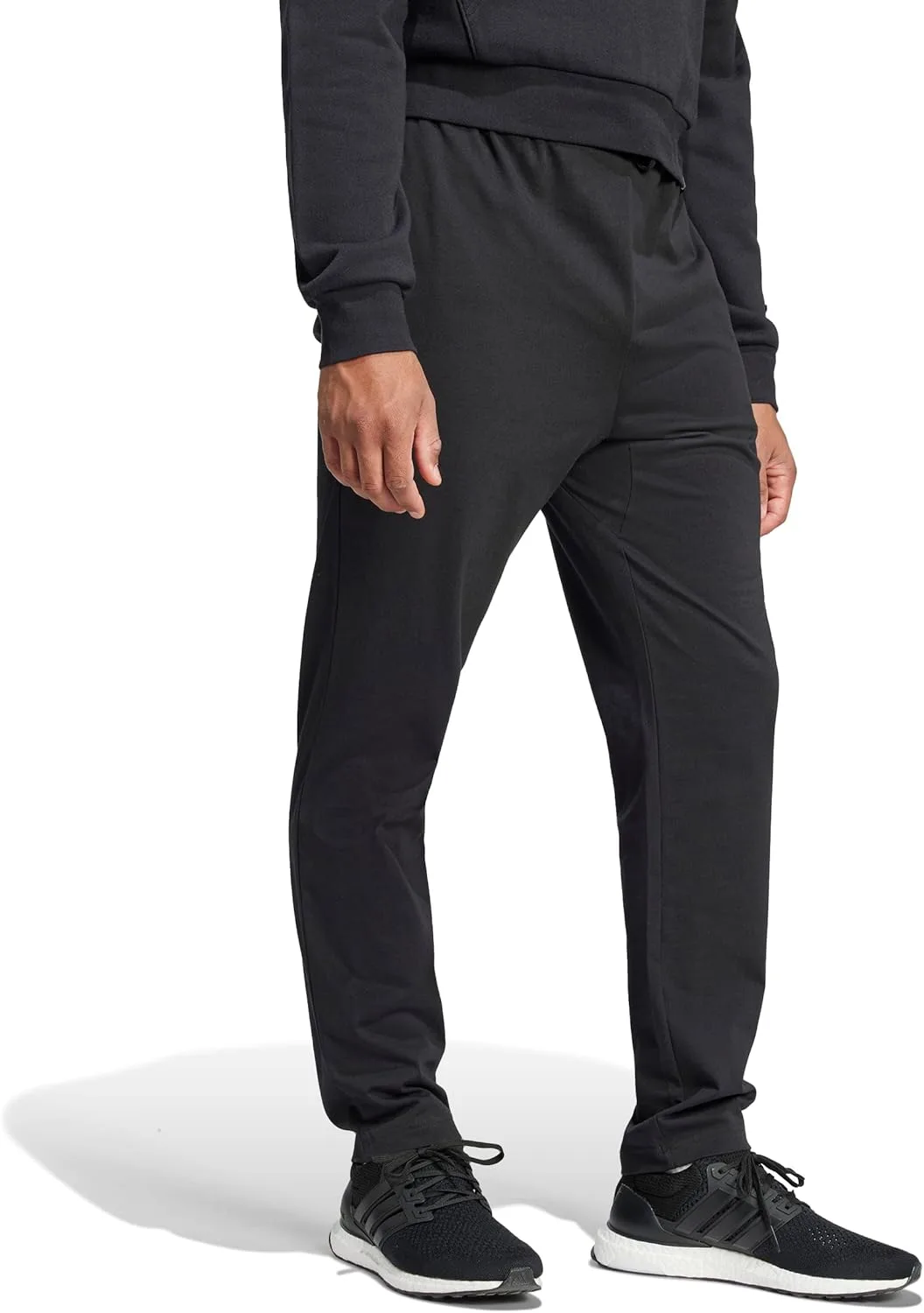 Мужские спортивные брюки Adidas Essentials Linear Single Jersey, черно-белый — фото 2