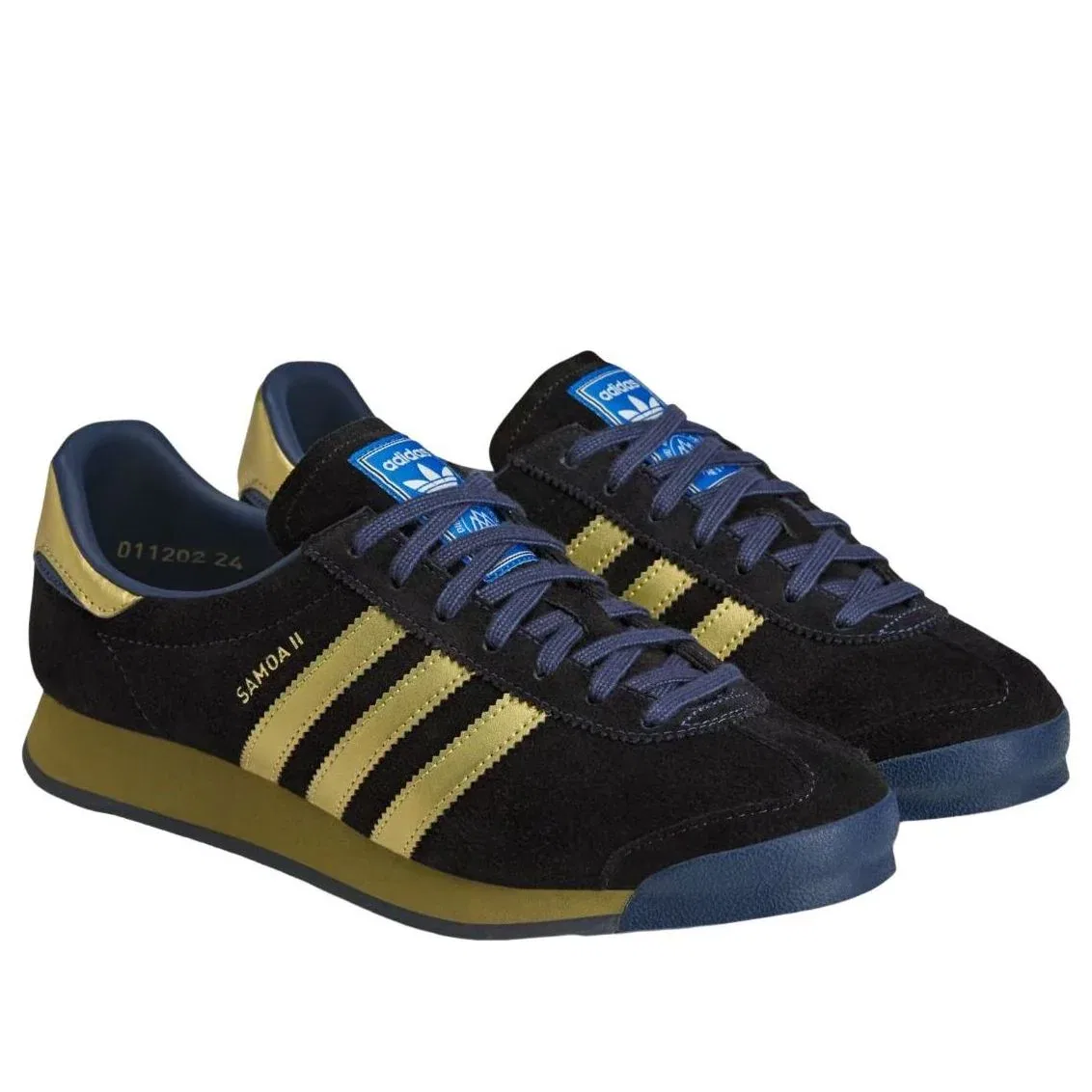 Кроссовки Adidas Samoa II SPZL 'Tech Indigo Matte Gold' KK4219, темно-синий — фото 4