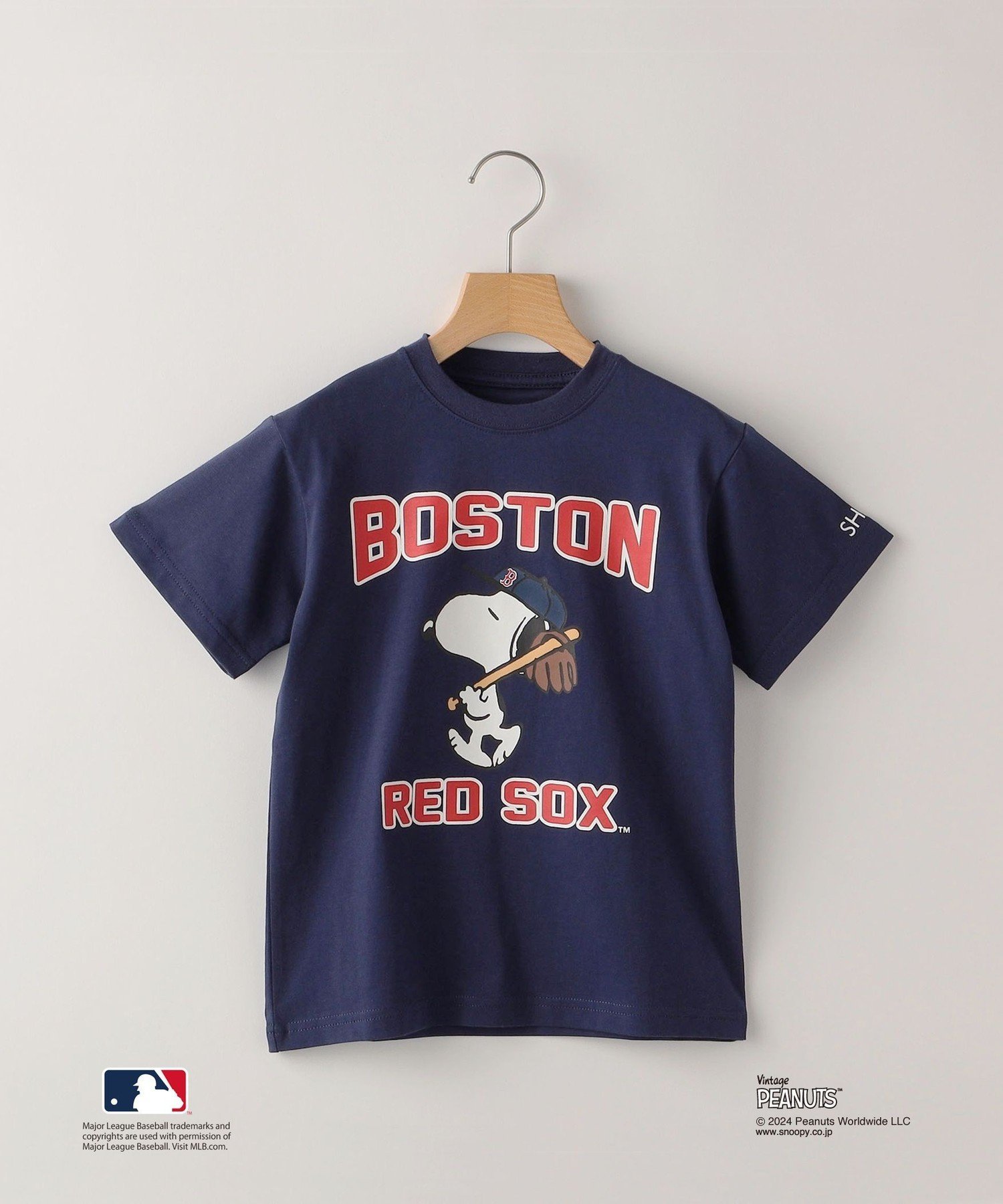 Детская футболка SHIPS KIDS: 85~95 см / Снупи*MLB, Navy