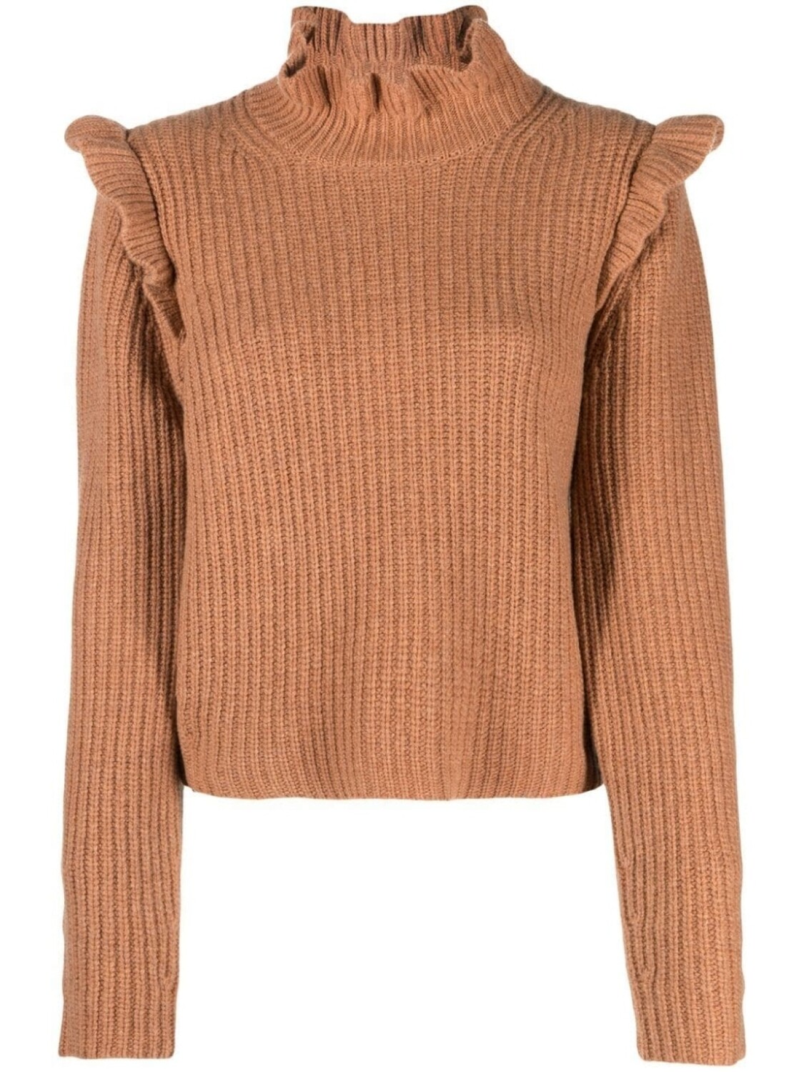 

See by Chloé трикотажный топ с длинными рукавами, коричневый