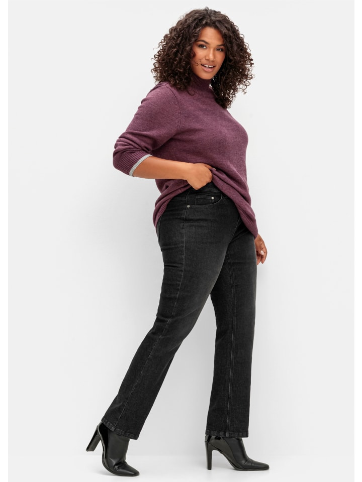 

Джинсы sheego, черный деним