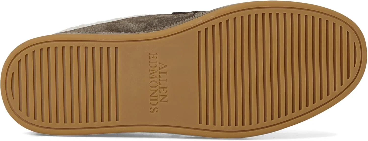 Тапочки с подкладкой Allen Edmonds, темно-серые замшевые — фото 3