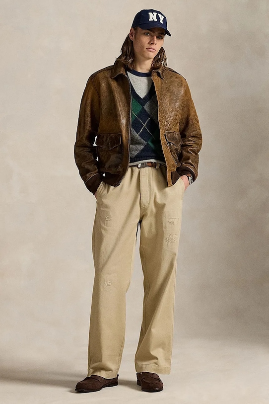 

Хлопковые брюки Polo Ralph Lauren, коричневый