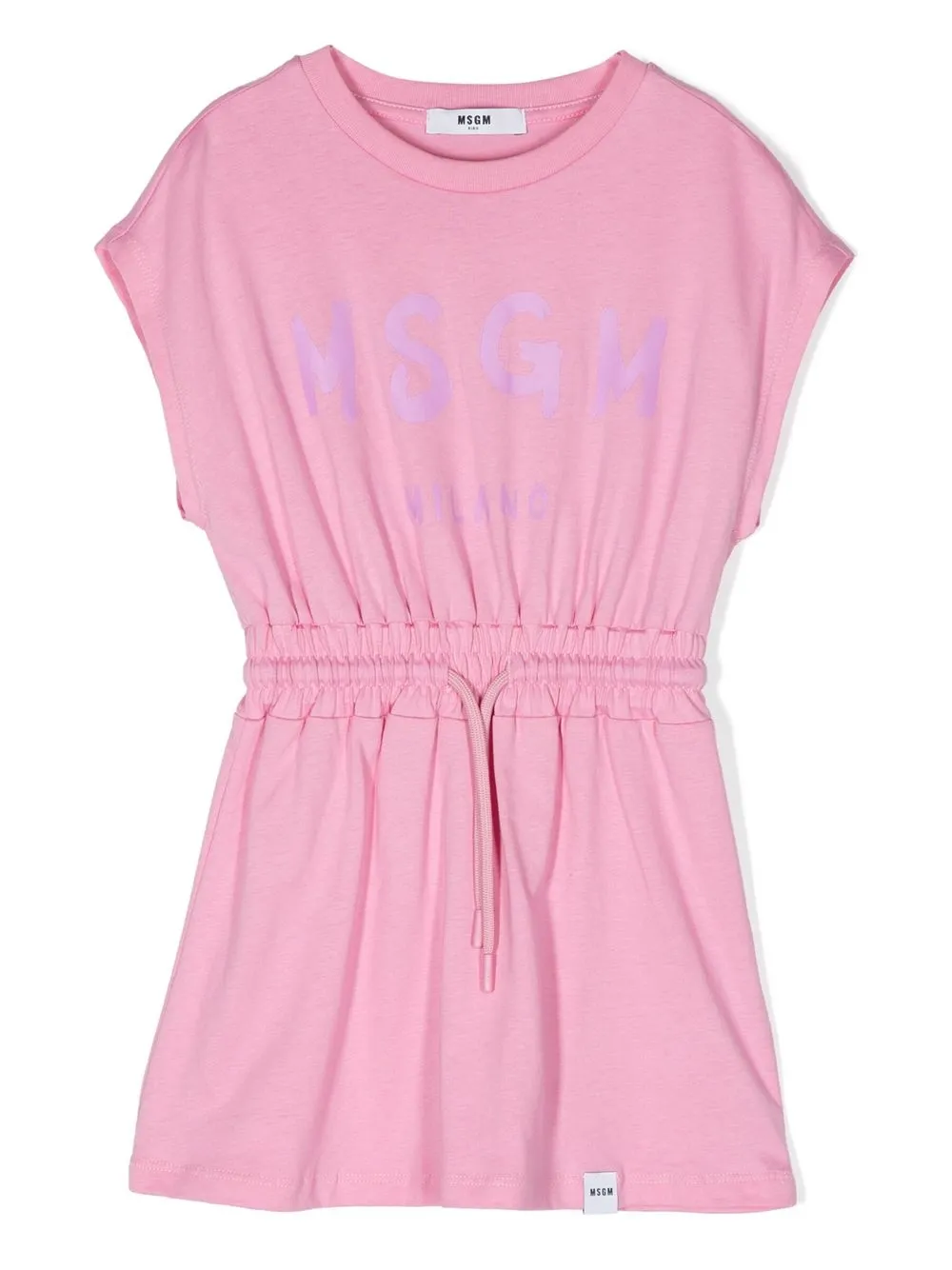 

Платье без рукавов с логотипом MSGM Kids, розовый