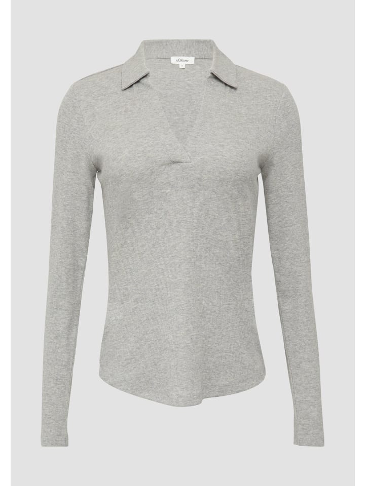 

s.Oliver Лонгслив цвета 9400_серый меланж