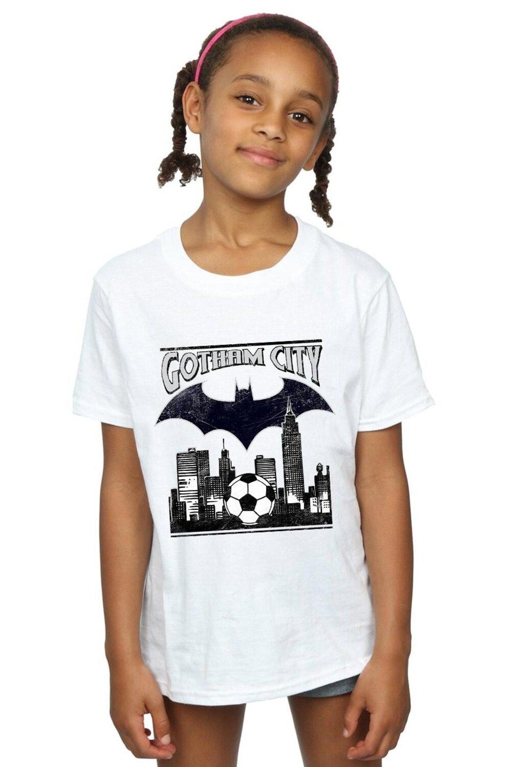 

Хлопковая футболка Batman Football Gotham City DC Comics, белый