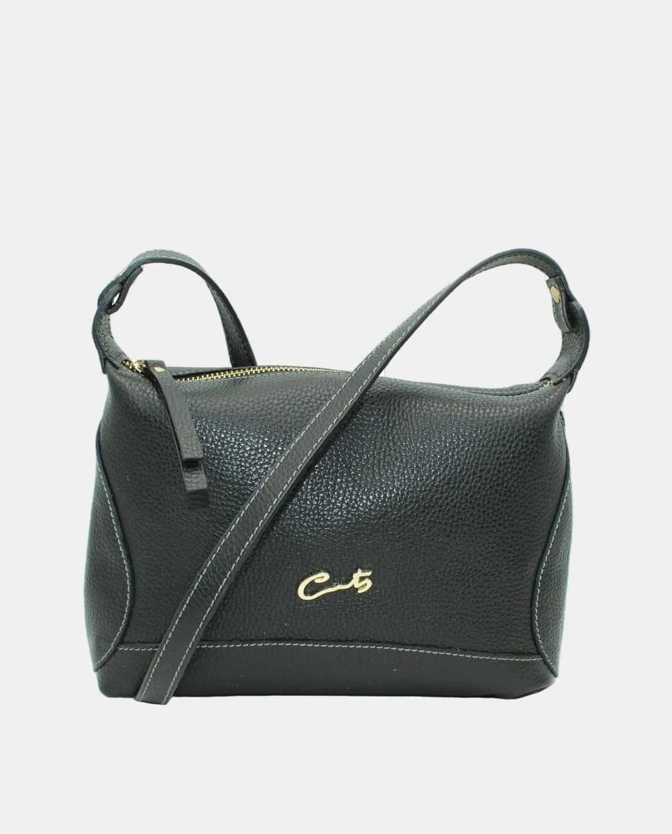 

Кожаная сумка через плечо Chef с леопардовым принтом Cats, черный