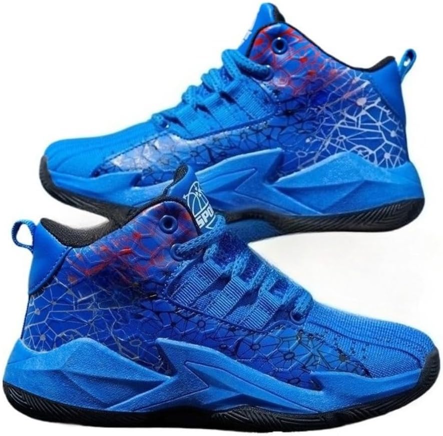 

Кроссовки для баскетбола Spedify Youth с высоким верхом, легкие, дышащие, модные спортивные кроссовки для мальчиков и девочек, большие размеры для мужчин и женщин, синий