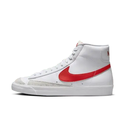 

Кроссовки Nike Blazer Mid '77 Vintage, цвет White/Summit White/Picante Red