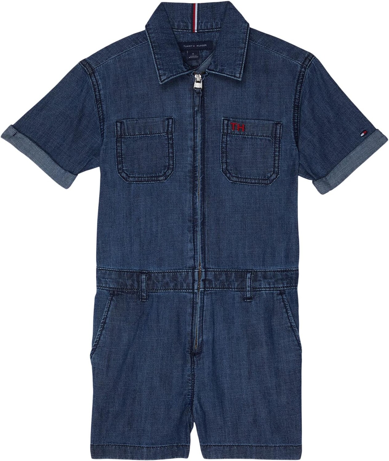 

Комбинезон Tommy Hilfiger Pocket Romper, цвет Light Wash