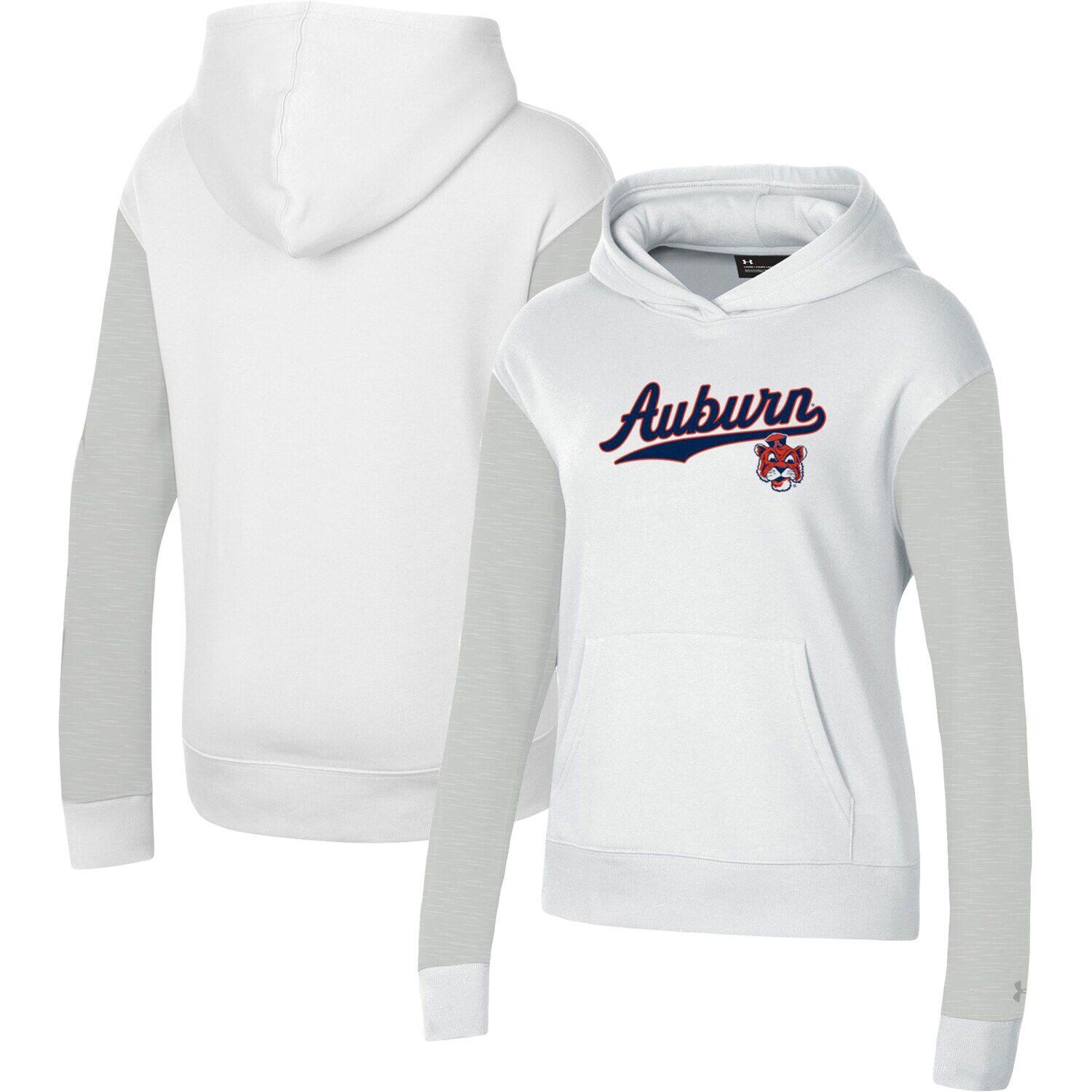 

Женский пуловер с капюшоном Under Armour White Auburn Tigers на весь день Under Armour