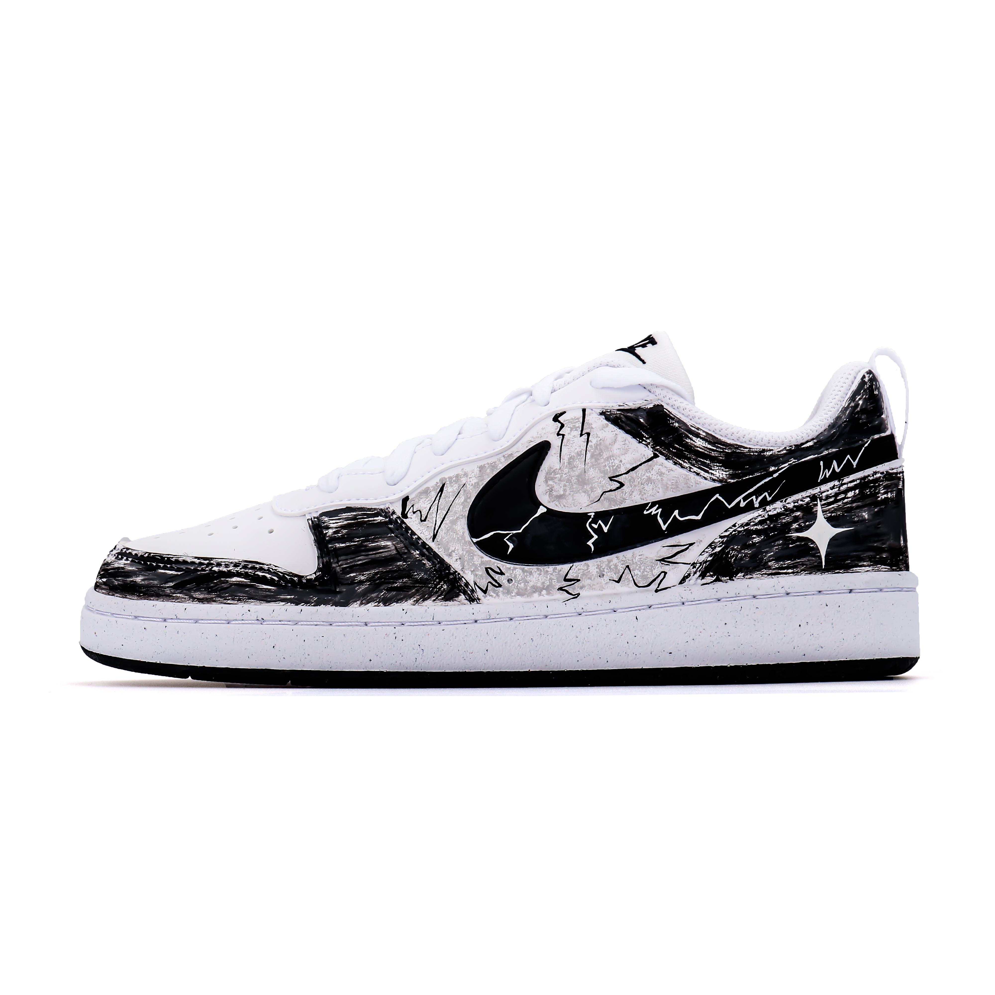 

Кроссовки Court Borough Cloud Creation Floating Island и Ink Shadow Outlaw Low Top для детей и подростков Nike, белый