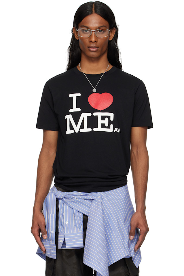 

Эксклюзивный черный футболка Danny с принтом "I Heart Me" от Ssense Ashley Williams, черный