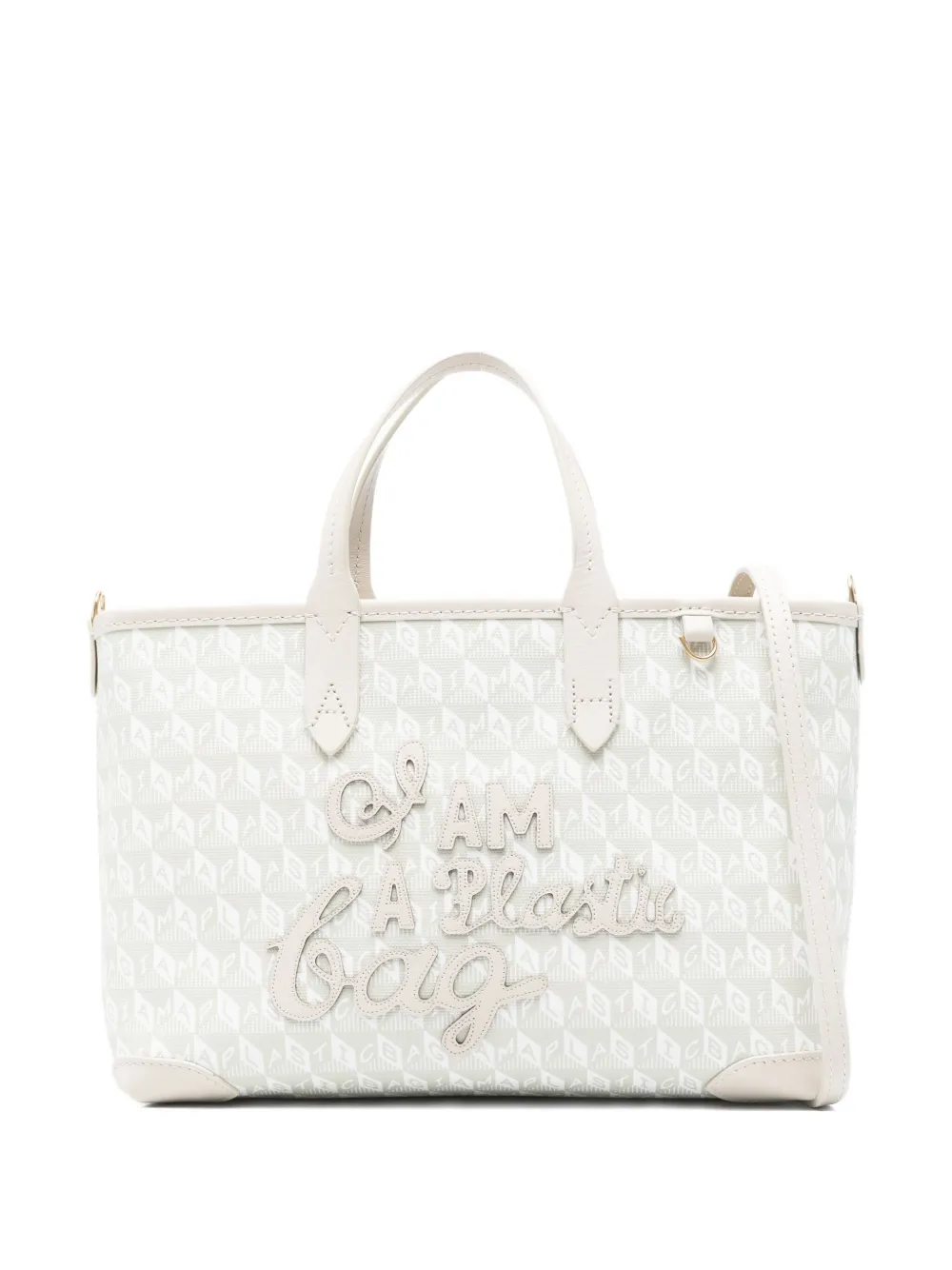 

Сумка-шоппер I Am A Plastic Bag XS Anya Hindmarch, нейтральный