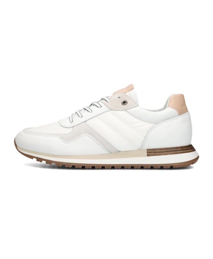 

Белые кожаные кроссовки с низким голенищем Mazzeltov, белый