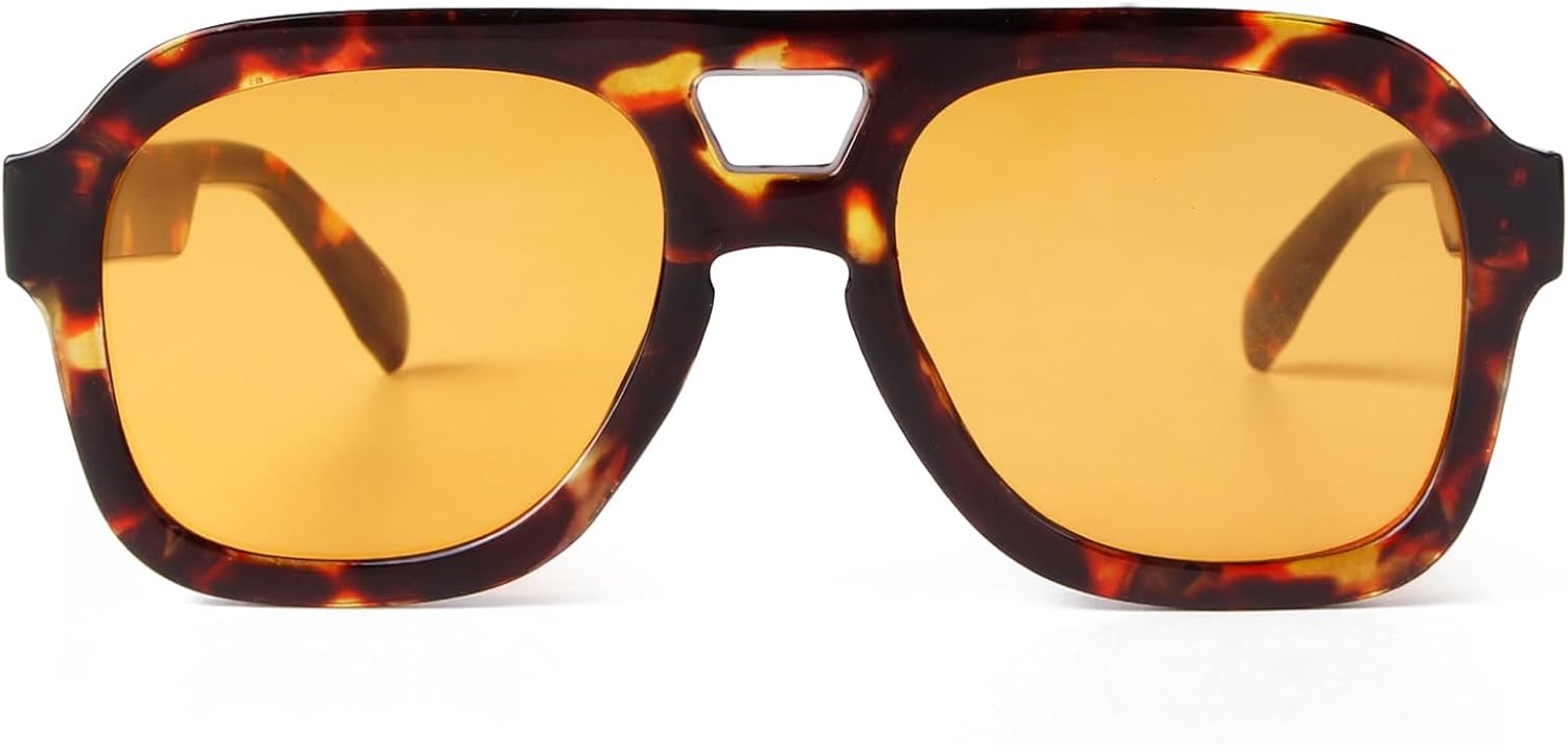 

Солнцезащитные очки-авиаторы SORVINO в стиле ретро, ​​квадратные, для женщин и мужчин, дизайнерская стильная оправа, солнцезащитные очки с сине-оранжевыми тонировками, винтажные очки, Tortoise Frame/Orange Lens