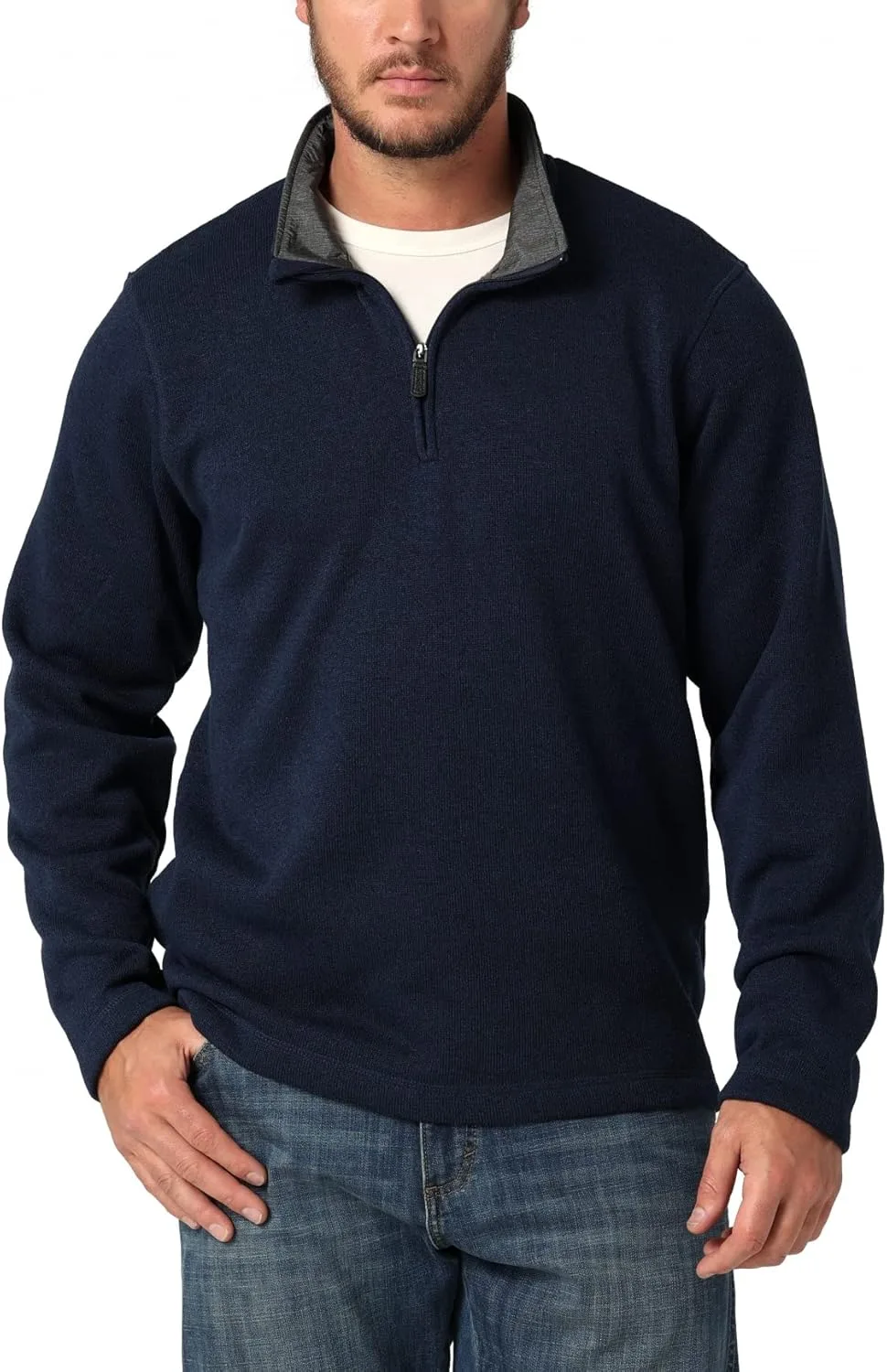 

Wrangler Authentics мужская флисовая толстовка с молнией на четверть