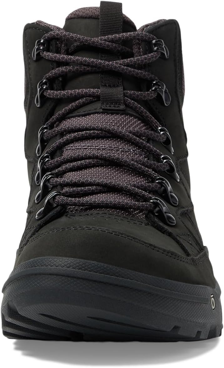 Мужские походные ботинки Oboz Burke Mid Leather B-Dry водонепроницаемые, черный — фото 3