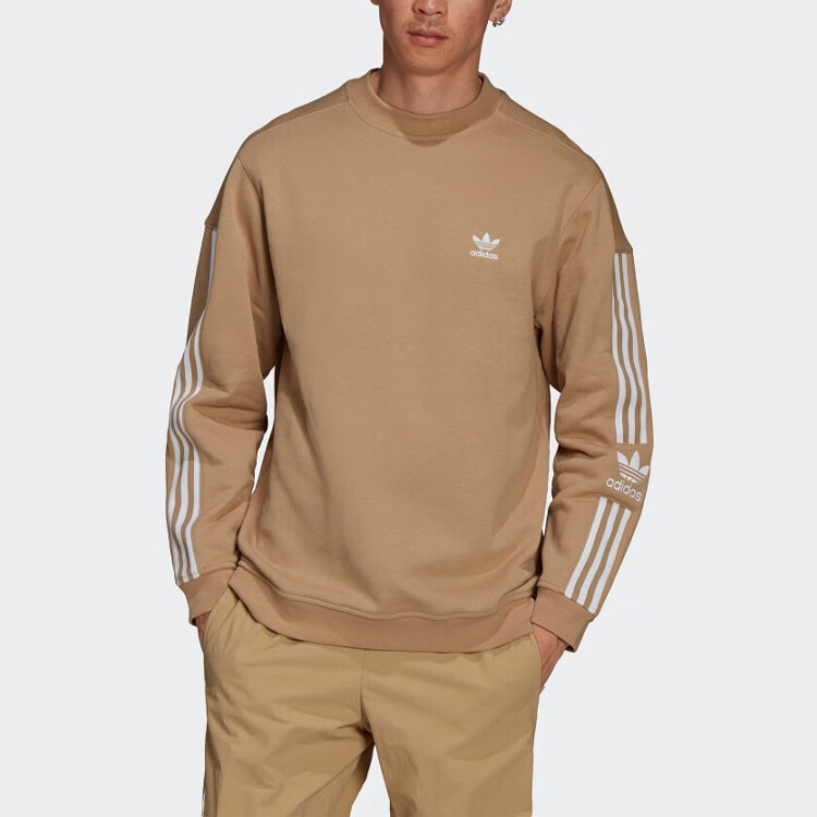 Толстовка Adicolor Classics Lock-up для мужчин, цвет светлый хаки Adidas Originals, хаки — фото 2