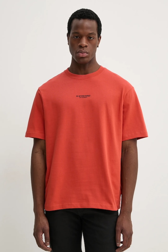

Хлопковая футболка G-Star, оранжевый